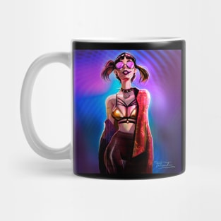 Cyber punk girl Mug